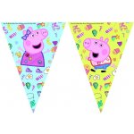 Procos Vlaječková girlanda Prasátko Pepina 9 vlajek – Zboží Dáma