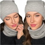 Fashionweek Dámská sada čepice + nákrčník S2917 šedý – Hledejceny.cz