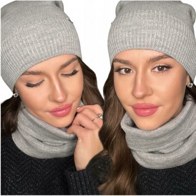 Fashionweek Dámská sada čepice + nákrčník S2917 šedý – Hledejceny.cz