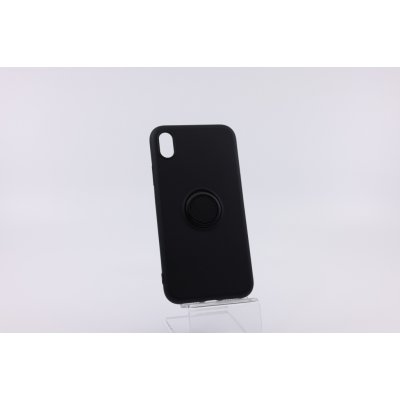 Pouzdro Bomba Měkký silikonový obal s kroužkem pro iPhone - černý iPhone XR P006_IPHONE_XR_BLACK