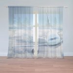 Sablio Záclony Letadlo v oblacích: 2ks 150x250cm – Hledejceny.cz