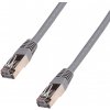 síťový kabel Datacom 1587 CAT5E, FTP, 15m, šedý