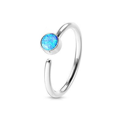 Šperky4U piercing do nosu/ucha kruh opál N0036-OP05 – Hledejceny.cz
