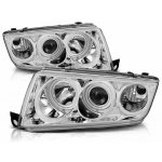 Přední světla Škoda Fabia 99-07 - chrom Angel Eyes – Hledejceny.cz