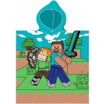 Mojang official product - Dětské pončo Minecraft s kapucí froté 110x55 cm – Sleviste.cz