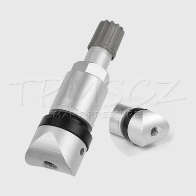 TPMS-19 náhradní ventil pro TPMS senzory - kovový šedý – Hledejceny.cz