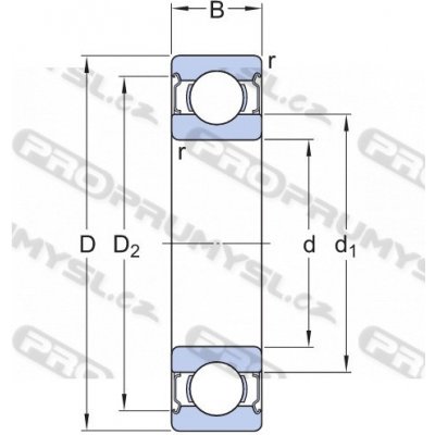 SKF 6202-2Z kuličkové ložisko – Zboží Mobilmania