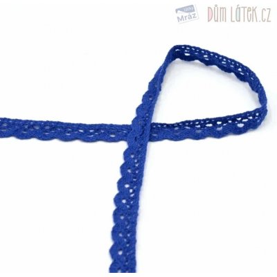 Krajka paličkovaná modrá, šíře 15 mm – Sleviste.cz