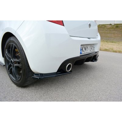 Maxton Design boční difuzory pod zadní nárazník pro Renault Clio RS Mk3 FL, černý lesklý plast ABS – Zboží Mobilmania