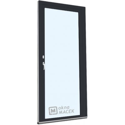 KNIPPING Plastové balkonové dveře - 70 AD antracit/bílá jednostranně levé 80 x 220 cm – Zbozi.Blesk.cz