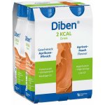 DIBEN 2 KCAL DRINK PŘÍCHUŤ MERUŇKOVO-BROSKVOVÁ POR SOL 4X200ML – Hledejceny.cz