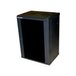 XtendLan WS-18U-64-BL-U Rozvaděč, 19", na stěnu, jednodílný, rozložený, výška 18U, 600 x 450, skleněné dveře, kouřové sklo, nosnost 60kg, černý WS-18U-64-BL-U – Hledejceny.cz