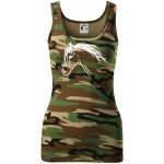 Kůň hlava celá dámské Maskáčové tílko Hnědý maskáč – Zboží Mobilmania