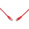 síťový kabel Solarix C5E-155RD-0,5MB Patch,CAT5E UTP PVC, 0,5m, červený