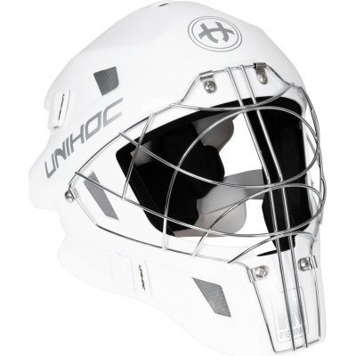Unihoc Goalie Mask INFERNO 66 white/silver Sr – Zboží Dáma