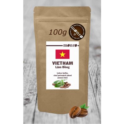 Monro Vietnam Lam Dong káva 100% Arabika zrnková 0,1 kg – Hledejceny.cz
