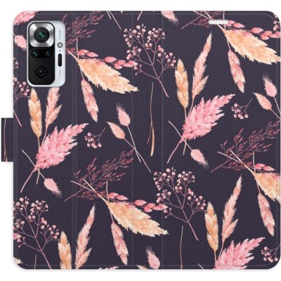 Pouzdro iSaprio Flip s kapsičkami na karty - Ornamental Flowers 02 Xiaomi Redmi Note 10 Pro