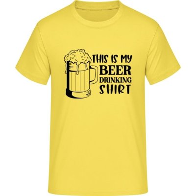 E190 tričko Toto je moje Pivní tričko Sluneční žlutá