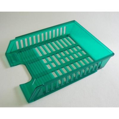 PLASTY-KO Kancelářský box transparentní zelený – Zbozi.Blesk.cz