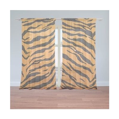 Sablio Záclony Tygří vzor: 2ks 150x250cm – Hledejceny.cz