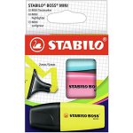 Stabilo Boss Mini 3 ks balení žlutá modrá růžová 453136 – Zboží Mobilmania