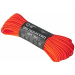 Para lano Atwoood Rope MFG 550 Paracord 30 m - oranžové svítící