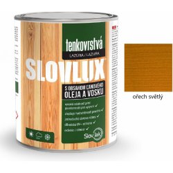 Slovlux Tenkovrstvá lazura na dřevo 2,5 l ořech