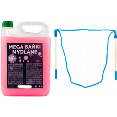 MEGA FUN Tekutina na velké bubliny 5 litrů + MODRÁ HŮLKA 250 CM – Hledejceny.cz