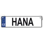 Nekupto Originální SPZ cedulka se jménem HANA
