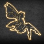 Eco Fix 2D LED světelná víla III, teple bílá, stojící, 3D tisk, hliník – Hledejceny.cz