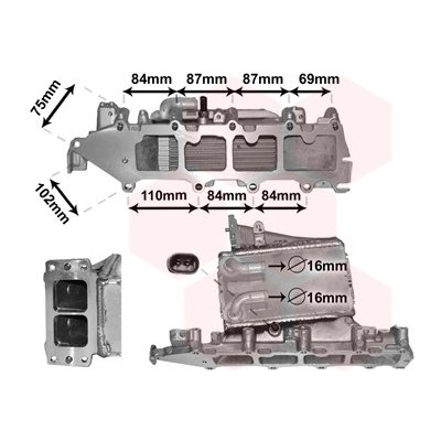 Chladič turba VAN WEZEL 58004361 | Zboží Auto