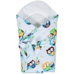 New Baby Zavinovačka s kokosovou vyztuží a mašlí bílá se sovou – Zboží Dáma