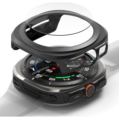 RINGKE SLIM Obal + ochranné sklo Samsung Galaxy Watch Ultra 47mm TITANIUM BLACK 84094 – Zboží Živě