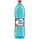 Bonaqua jahoda & rebarbora jahodová sycená pramenitá voda 1,5l