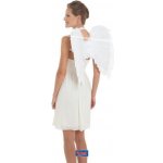 FOLAT Bílá andělská křídla rozpětí křídel 50x50 cm vánoce