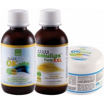 OKG Absorb Pack Ok Alfa+ 115 ml Emulips Forte xxl 120 ml Ok Beta+ 150 g