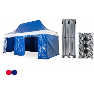 TENTino BH EXTREME PVC 3x6 8A - MODRÁ / BLUE (VOLÁNY BÍLÉ) – Zboží Mobilmania