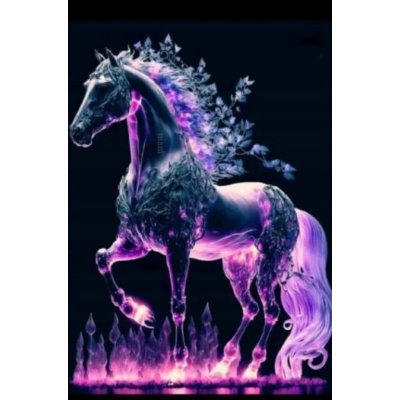 NORIMPEX Diamantové malování Duch koně 30 x 40 cm – Sleviste.cz