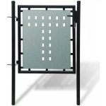 Nabytek XL Černá jednokřídlá plotová branka 100 x 125 cm – Hledejceny.cz