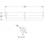 Rozebiratelný navařovací pant 7 variant Varianta: 4. varianta 18x75x26x3mm – Hledejceny.cz