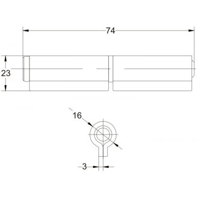 Rozebiratelný navařovací pant 7 variant Varianta: 4. varianta 18x75x26x3mm – Hledejceny.cz