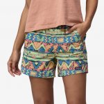 Patagonia Women's Baggies Shorts 5 High Hopes Geo: Salamander Green – Zboží Dáma
