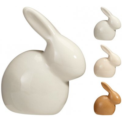 Zajíc porcelán 55x32x68mm mix, hnědá, bílá – Hledejceny.cz
