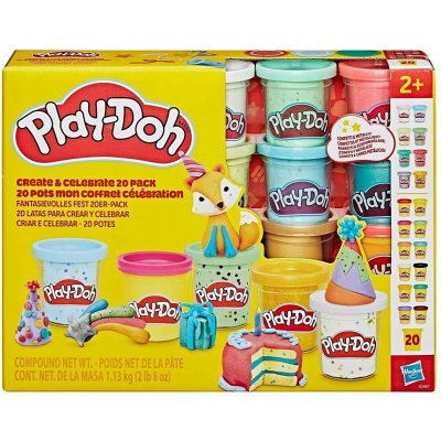 Hasbro Play-Doh modelína sada 20 tub Tvoř a oslavuj G2467 – Zboží Mobilmania