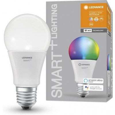 Ledvance Chytrá LED žárovka SMART+ WIFI, E27, A75, 9,5W, 1055lm, 2700-6500K, teplá-studená bílá, RGB SMART+ WIFI