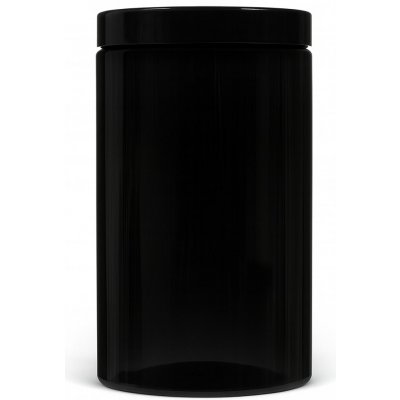 Farm.inc Plastová dóza černá s černým uzávěrem 1 l – Sleviste.cz