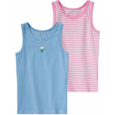 Lupilu dívčí košilka s BIO bavlnou modrá/růžová/pruhovaná