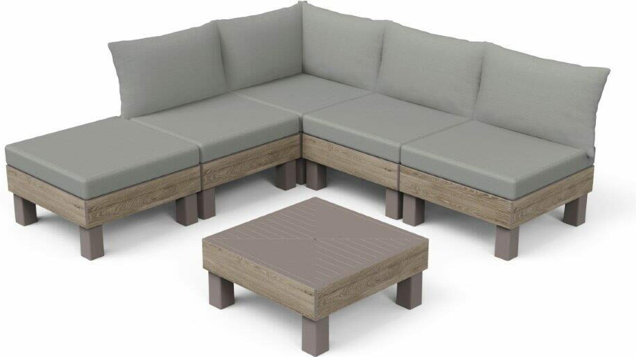 Keter Elements 5místný modulární set ashwood