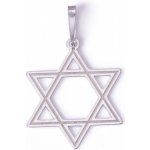 Zlatnictví Zlatíčko Stříbrný přívěsek Davidova hvězda 000.00114 – Hledejceny.cz