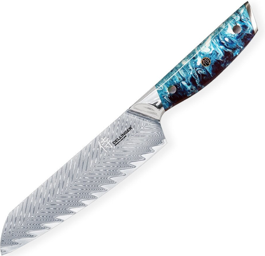 Dellinger nůž Santoku Blue Resin Future 170 mm